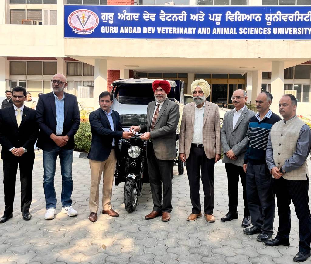 ਵੈਟਨਰੀ ਯੂਨੀਵਰਸਿਟੀ ਨੂੰ ਸੀ ਐੱਸ ਆਰ ਸਕੀਮ ਅਧੀਨ ਪ੍ਰਾਪਤ ਹੋਇਆ ਈਲੋਡਰ